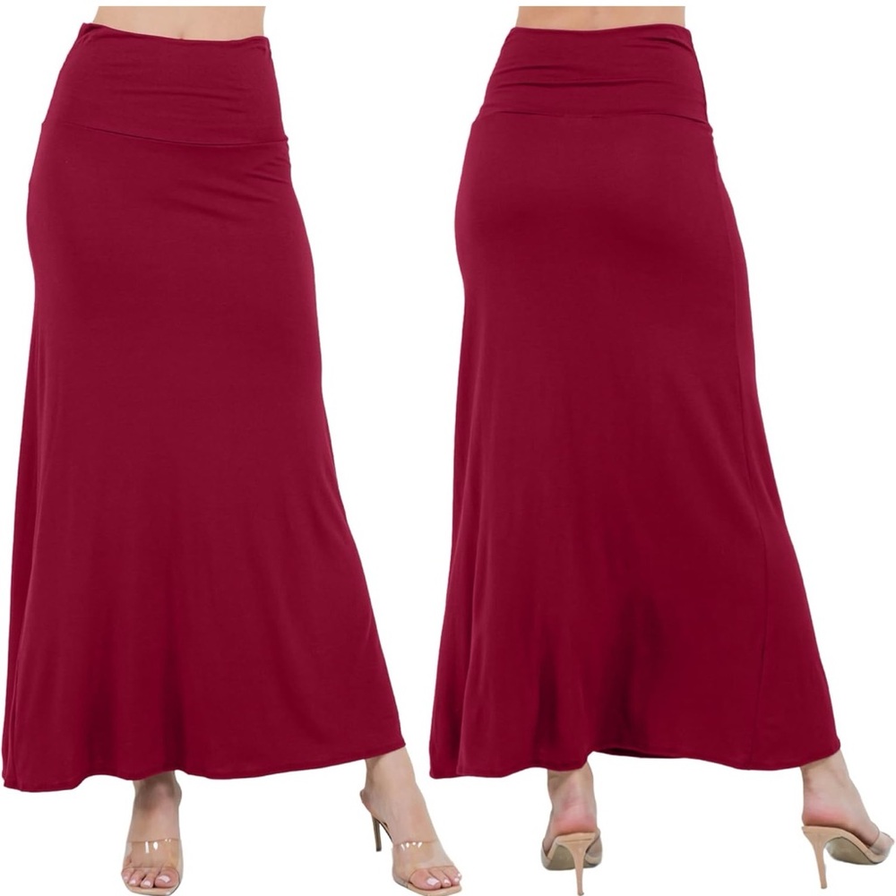 Red Maxi Skirt